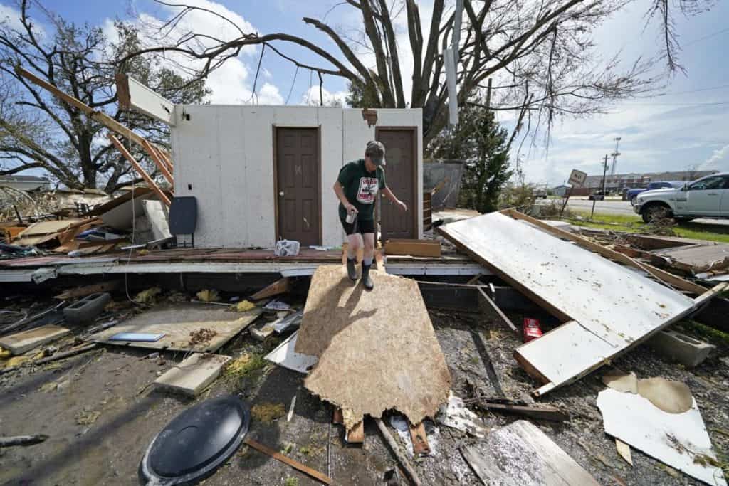 Hurricane damage