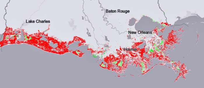Interactive map shows flooding risk as Gulf rises and southern Louisiana continues to sink | The Lens