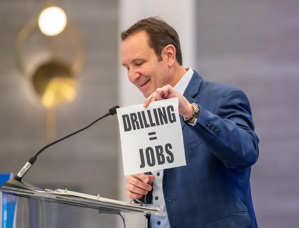 Gov. Jeff Landry drills deep into climate denial